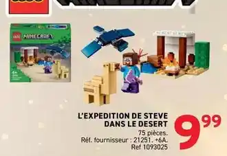 Trafic L'expedition de steve dans le dessert offre