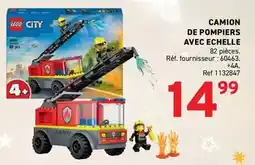 Trafic Lego - camion de pompiers avec echelle offre
