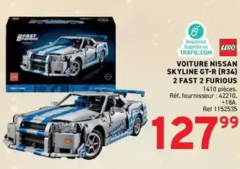Trafic Lego - voiture skyline gt-r (r34) 2 fast 2 furious offre