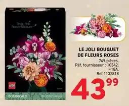 Trafic Lego - le joli bouquet de fleurs roses offre