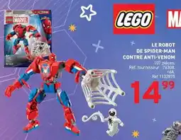 Trafic Lego - le robot de spider-man contre anti-venom offre