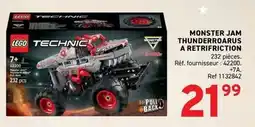 Trafic Lego - monster jam thunderroagus a retirifiction offre