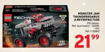Trafic Lego - monster jam thunderroagus a retirifiction offre
