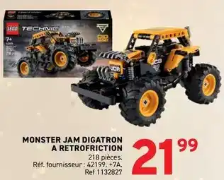 Trafic Lego - monster jam digatron a retrofriction offre