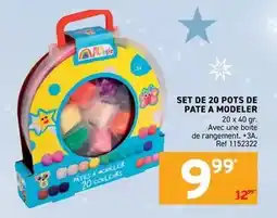 Trafic Set de 20 pots de pate a modeler offre