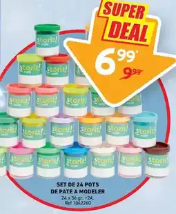 Trafic Set de 24 pots de pate a modeler offre