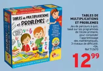 Trafic Tables de multiplications et problemes offre