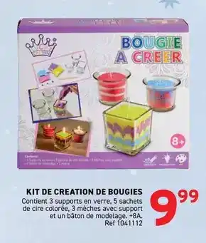 Trafic Kit de creation de bougies offre