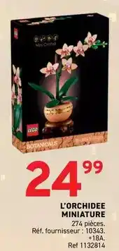 Trafic Lego - l'orchidee miniature offre