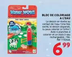 Trafic Bloc de coloriage a l'eau offre