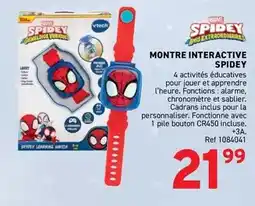 Trafic Vtech - montre interactive spidey offre