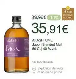La Vignery Akashi - akasomi ume japon blended malt offre