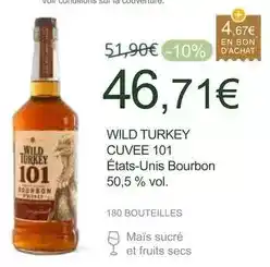 La Vignery Wild turkey - cuvee offre