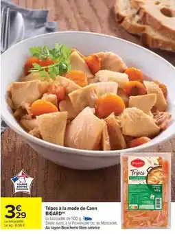 Carrefour Drive Bigard - tripes à la mode de caen offre