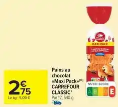 Carrefour Drive Carrefour - pains au chocolat maxi pack classic' offre