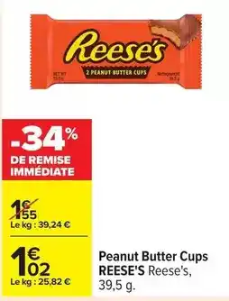 Carrefour Drive Peanut butter cups offre