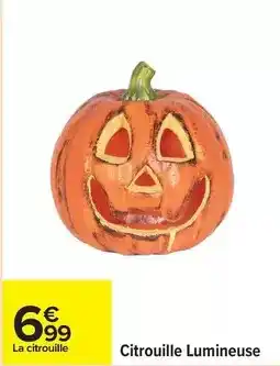Carrefour Drive Citrouille lumineuse offre
