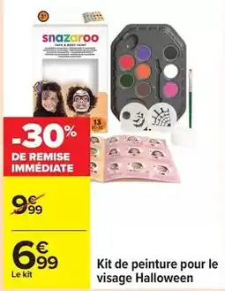 Carrefour Drive Kit de peinture pour le visage halloween offre