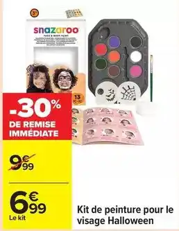 Carrefour Drive Kit de peinture pour le visage halloween offre
