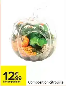 Carrefour Drive Composition citrouille offre