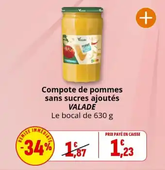 Coccinelle Express Compote de pommes sans sucres ajoutés valade offre
