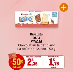 Coccinelle Express Biscuits duo kinder offre