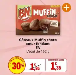 Coccinelle Express Gâteaux muffin choco cœur fondant bn offre