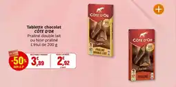 Coccinelle Express Tablette chocolat côte d'or offre