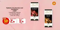 Coccinelle Express Tablette de chocolat noir excellence lindt offre