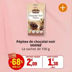 Coccinelle Express Pépites de chocolat noir vahiné offre