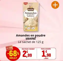Coccinelle Express Amandes en poudre vahiné offre