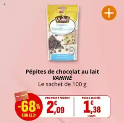 Coccinelle Express Pépites de chocolat au lait vahiné offre