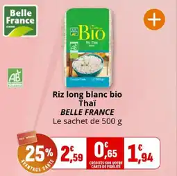 Coccinelle Express Riz long blanc bio thaï belle france offre