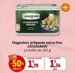 Coccinelle Express Flageolets préparés extra-fins casségrain offre