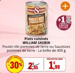 Coccinelle Express Plats cuisinés william saurin offre