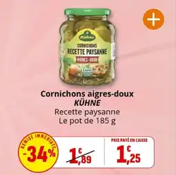 Coccinelle Express Cornichons aigres-doux kühne offre