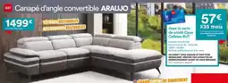 BUT Total - canapé d'angle convertible araujo offre