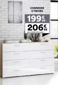 BUT Commode 8 tiroirs offre