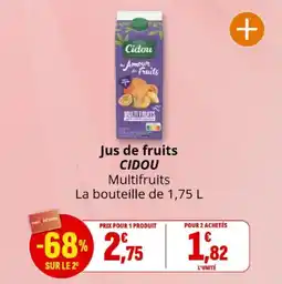 Coccinelle Express Jus de fruits cidou multifruits offre