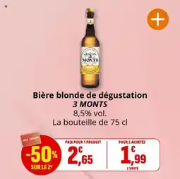 Coccinelle Express Bière blonde de dégustation 3 monts offre