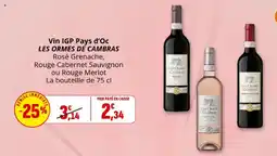 Coccinelle Express Vin igp pays d'oc les ormes de cambras offre