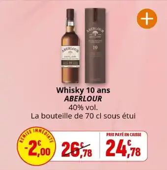 Coccinelle Express Whisky 10 ans aberlour offre