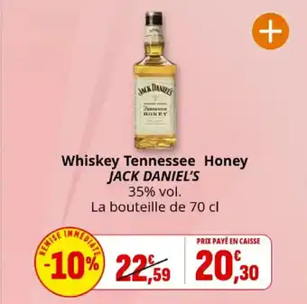 Coccinelle Express Whiskey tennessee honey jack daniel's offre