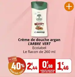 Coccinelle Express Crème de douche argan l'arbre vert offre