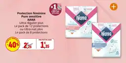 Coccinelle Express Protection féminine pure sensitive nana offre
