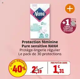 Coccinelle Express Protection féminine pure sensitive nana offre