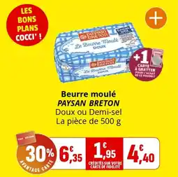 Coccinelle Supermarché Beurre moulé paysan breton offre