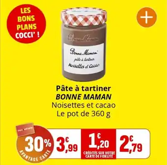 Coccinelle Supermarché Pâte à tartiner bonne maman offre