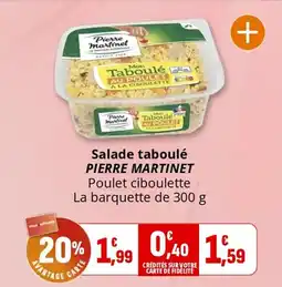 Coccinelle Supermarché Salade taboulé pierre martinet offre