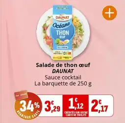 Coccinelle Supermarché Salade de thon œuf daunat offre